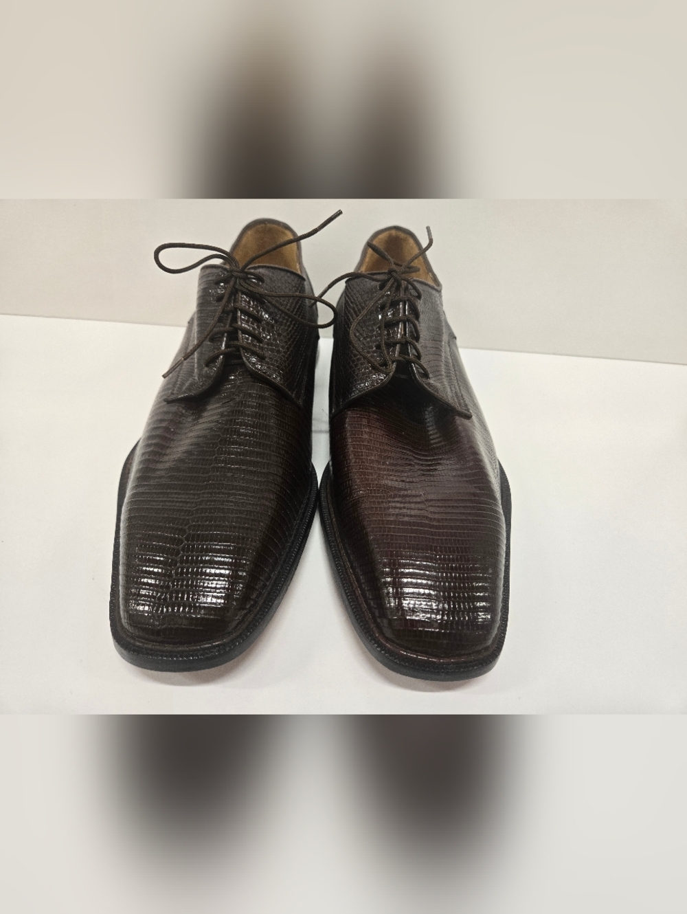 Belvedere Exotic Lizard Oxford‎ Shoes Size 10.5